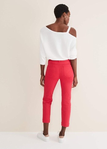 Phase Eight Ramona Straight Leg Trousers Pink Australia | SD0431697